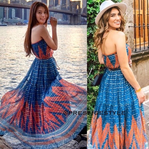 Anthropologie Nora Metallic Maxi Dress - Picture 7 of 9